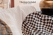 Woven Throw Template Bundle | Mockup, a Household Mockup by VisualGrid (Thumbnail 9 of 9)