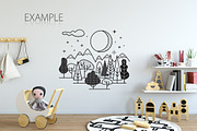 KIDS WALL & FRAMES Mockup Bundle - 2, a Print Template by Yuri-U (Thumbnail 34 of 43)