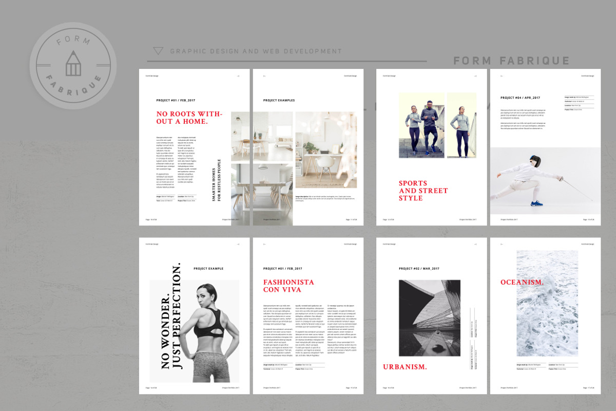 Crimson Project Portfolio, a Brochure Template by Form Fabrique (Photo 15 of 17)