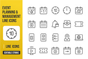 New Year & Holiday Event Line Icons, an Outline Icon by Grand Design (Thumbnail 1 of 3)