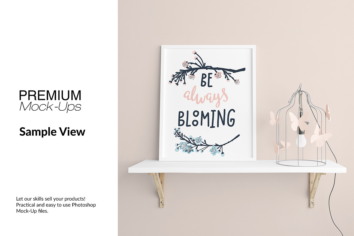 Nursery Wall & Frame Mockups, a Product Mockup by mock-ups (Photo 8 of 12)