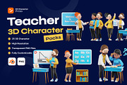 Teacher 3D Character Pack, a Characters & Person 3D Model by orenjidesign (Thumbnail 5 of 8)
