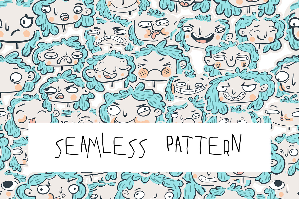 Emotionalicious - 140 faces, an Illustration by Teeshoom Studio (Photo 3 of 4)