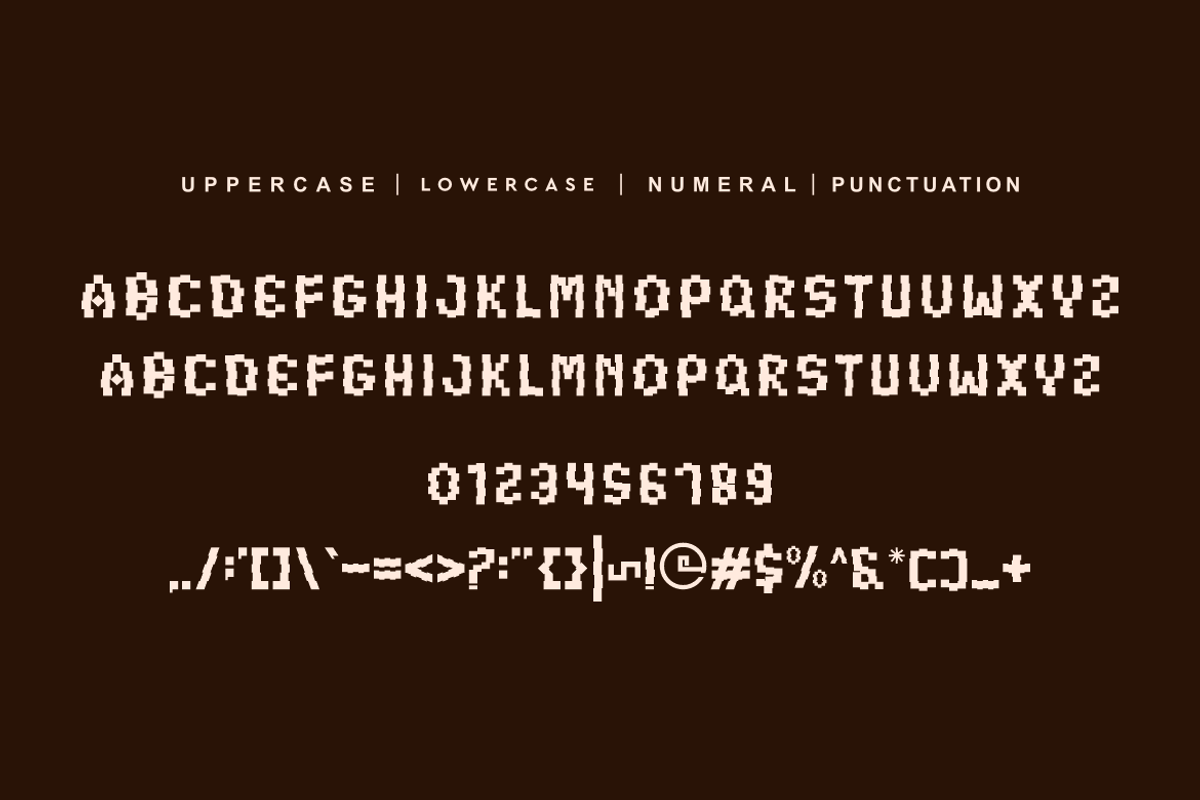 Gamebid Pixely - Game Font, a Sans Serif Font by QR Design Studio (Photo 5 of 6)