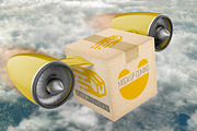 Delivery Cargo Box PSD Mockup, a Cups & Container Mockup by Sinlatown (Thumbnail 6 of 6)