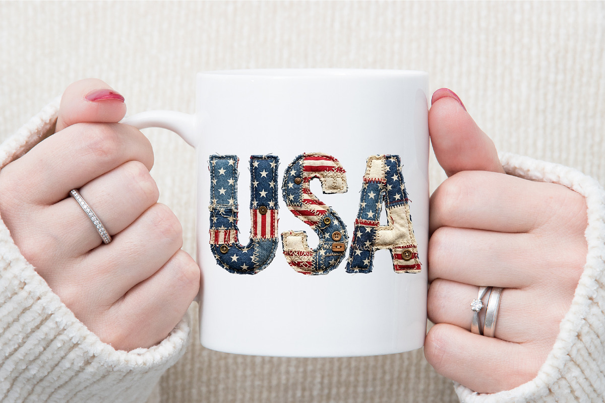 Independence Day USA Patchwork PNG, a Work Illustration by Sublimation Artist (Photo 7 of 9)