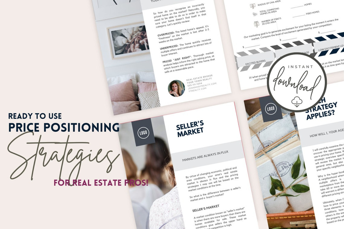 Editable Price Strategy Guide CANVA, a Flyer Template by RealEstateDreams (Photo 3 of 4)