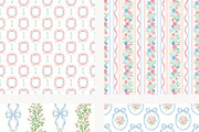 Grandmillennial Seamless Pattern, a Pattern Graphic by Invite to Clipart (Thumbnail 10 of 12)