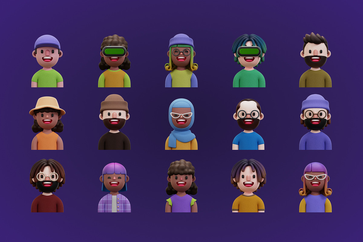 3D Happiness Avatar, a Characters & Person 3D Model by Rakata Studio (Photo 5 of 6)