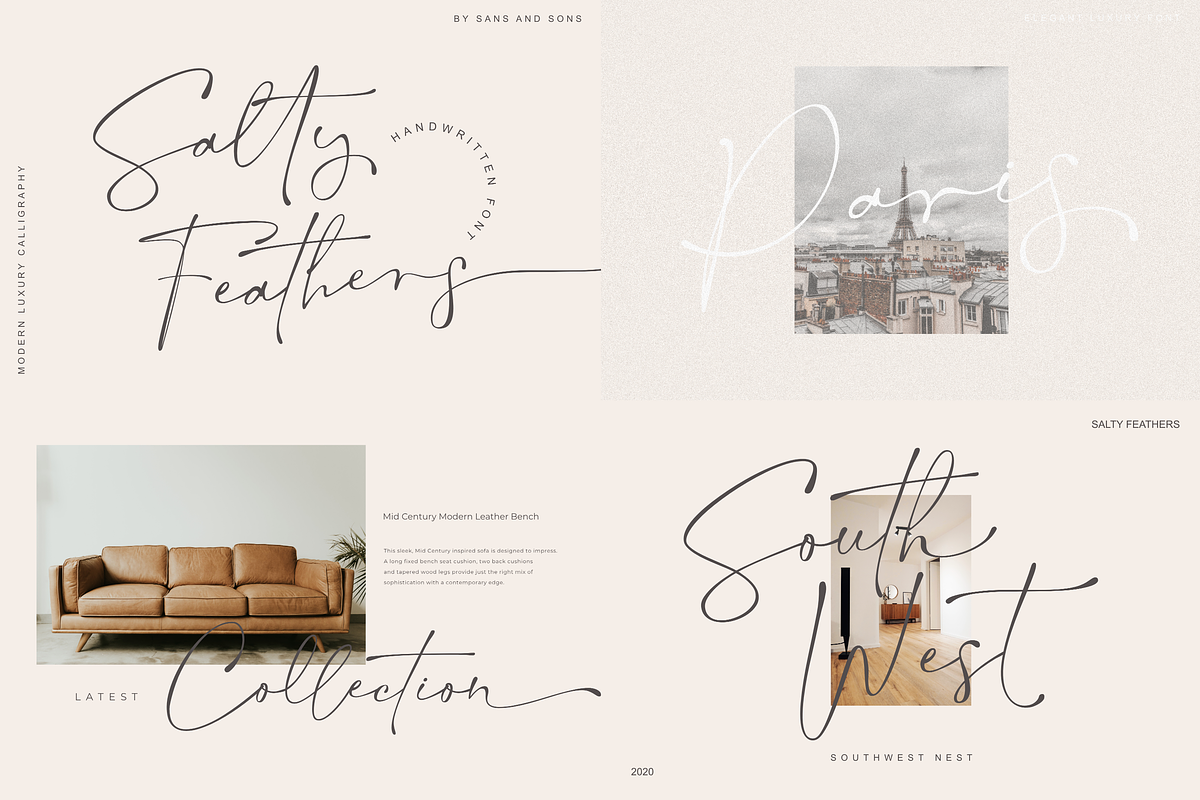 Modern Elegant Font Bundle - SALE, a Serif Font by Sans & Sons (Photo 3 of 11)