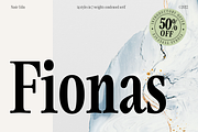Fionas - 14 Fonts, a Serif Font by Nasir Udin (Thumbnail 17 of 17)