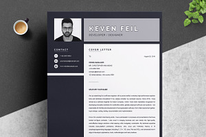 Resume / CV Template Black & White