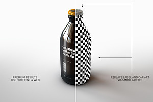 Cold Brew Coffee Bottle Mock-Up