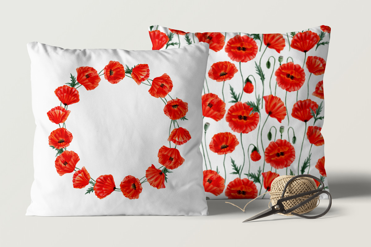 POPPY- clip art., an Illustration by ARTVracovska (Photo 3 of 4)