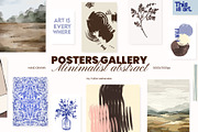 Minimalist abstract posters gallery, a Background Graphic by Yuliia Lashevska (Thumbnail 1 of 9)
