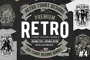 250 Retro Tshirt Designs Bundle #4, an Illustration by roach_graphic (Thumbnail 1 of 34)