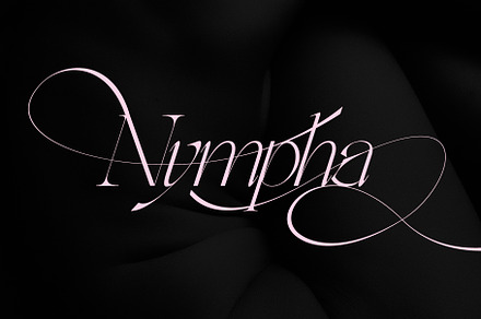 Nympha Luxurious Font - Light Italic