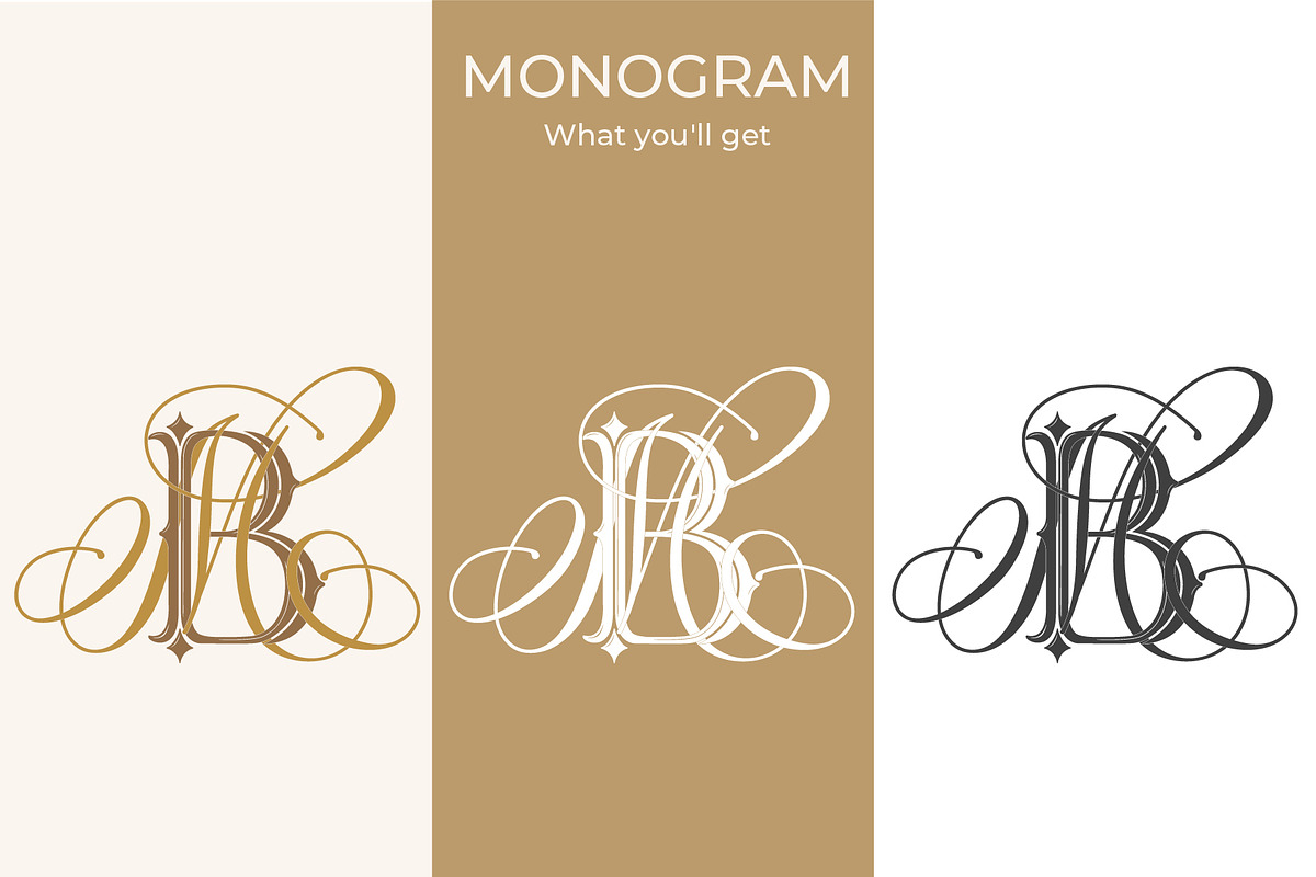 MB BM Wedding Monogram Logo, a Branding & Logo Template by LogoAV (Photo 3 of 6)