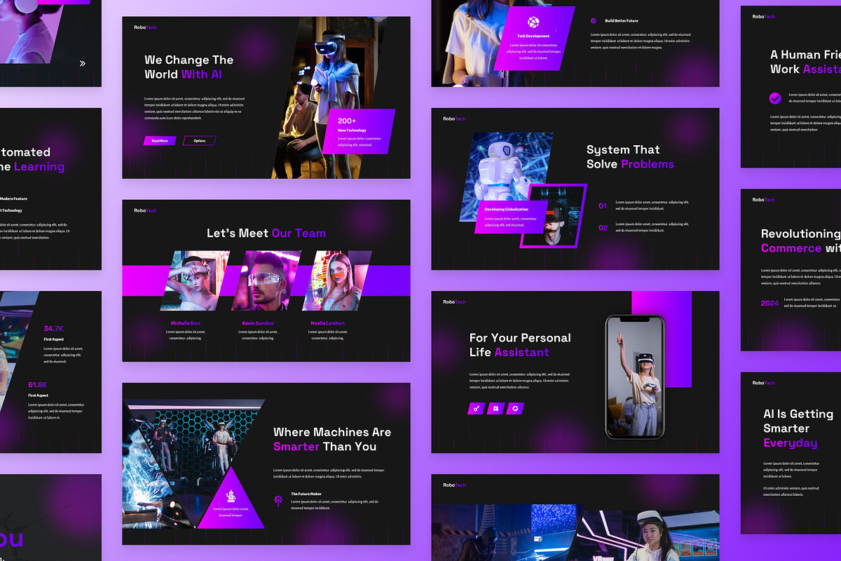 RoboTech - Artificial Intelligence, a Presentation Template by GraphauseProject (Photo 6 of 6)