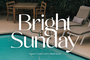 Bright Sunday - Summer Sans Serif, a Sans Serif Font by Mikhail Fukurou (Thumbnail 1 of 8)