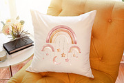 Watercolor Boho Rainbows Clipart, an Illustration by Sublimation Artist (Thumbnail 6 of 6)
