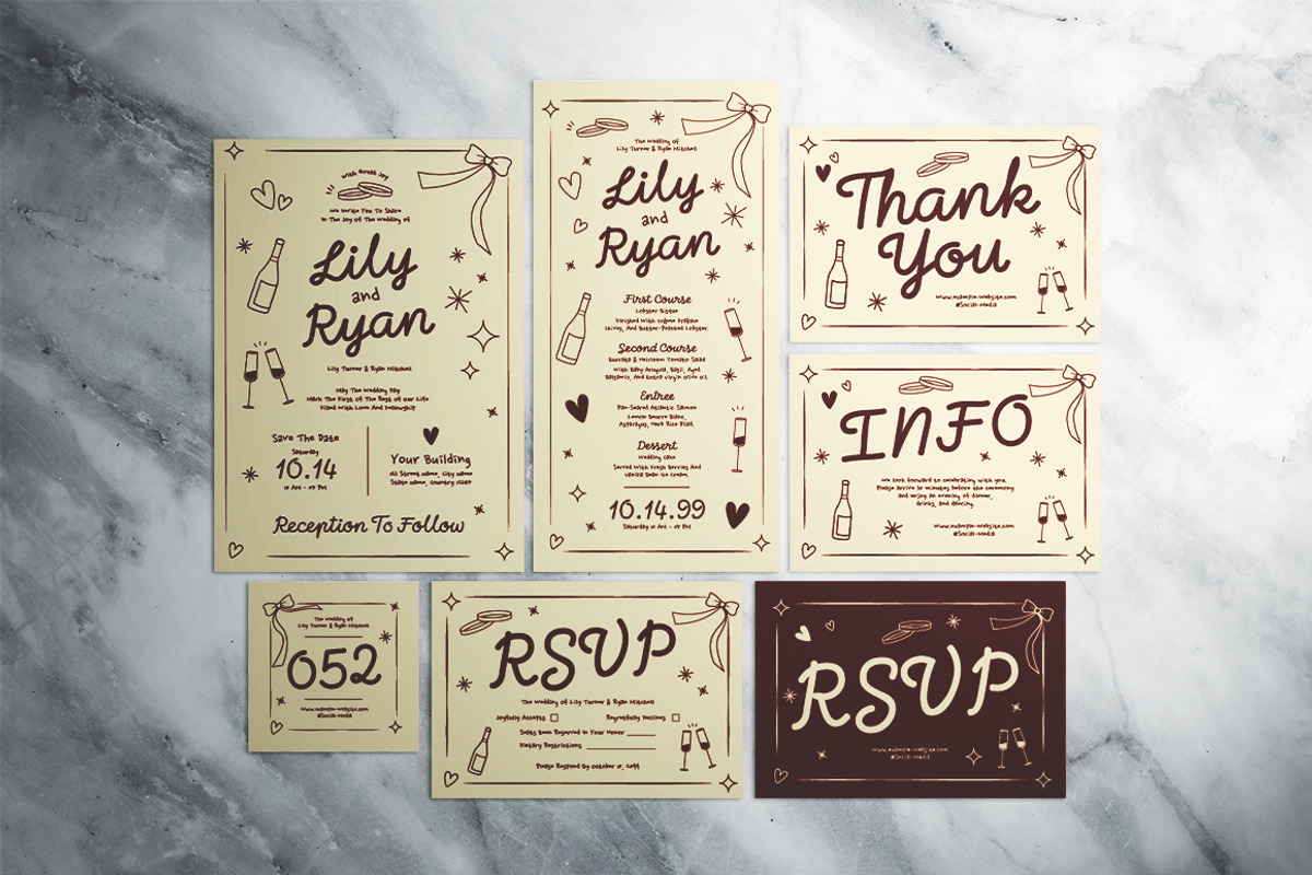 Playful Wedding Invitation Suite, an Invitation Template by The Good Store (Photo 1 of 4)