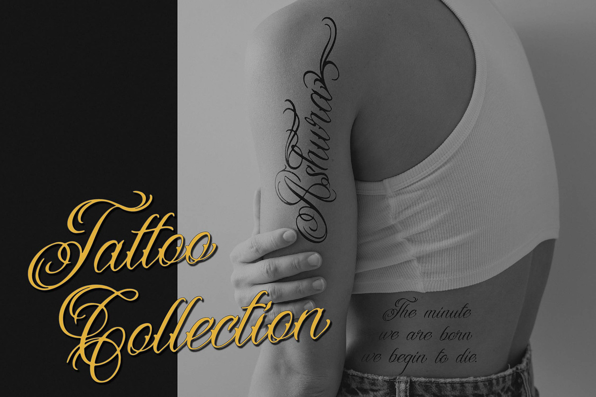 Landog Tlaloc | Tattoo Script Font, a Script Font by Denustudios (Photo 5 of 14)