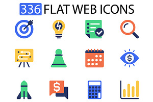 Flat Web Icons Pack, a Duotone Icon by alexdndz