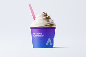 Ice Cream Cup Mockup, a Product Mockup by zpackcreative