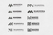 M Letter Logo Bundle Monogram Set, a Branding & Logo Template by Template Dealer (Thumbnail 10 of 44)