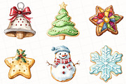 Christmas Cookie Clipart, an Illustration by OK Design (Thumbnail 5 of 5)