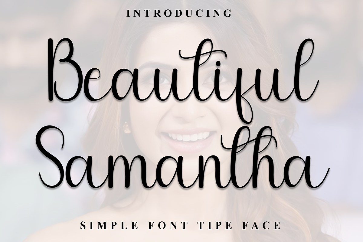 Beautiful Samantha, a Handwritten Font by FreshTypeINK (Photo 1 of 8)
