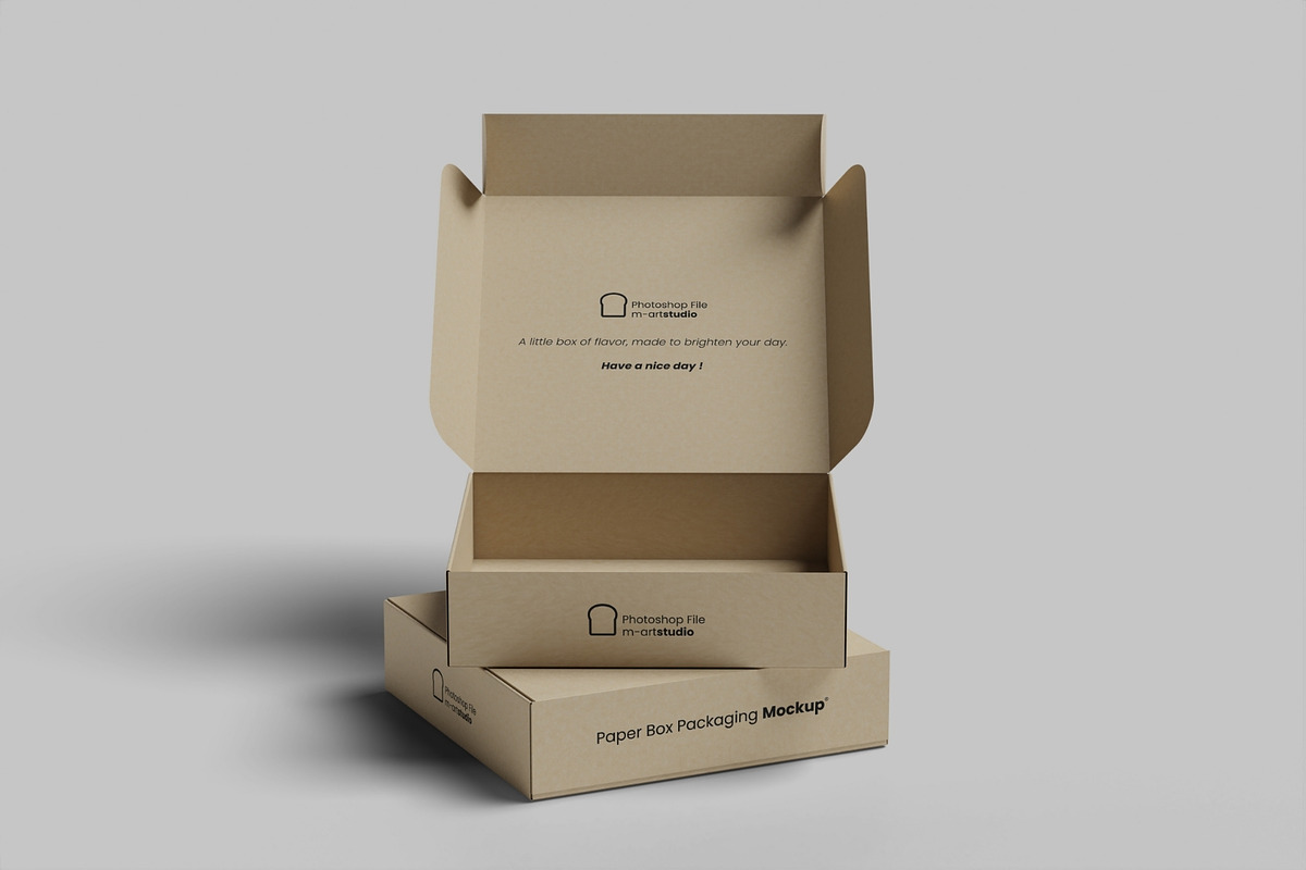 Realistic Box Packaging Mockup PSD, a Packaging Mockup by MA-KING_ART (Photo 3 of 5)
