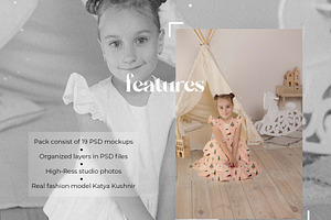 Little Girl Dress Mockup Bundle