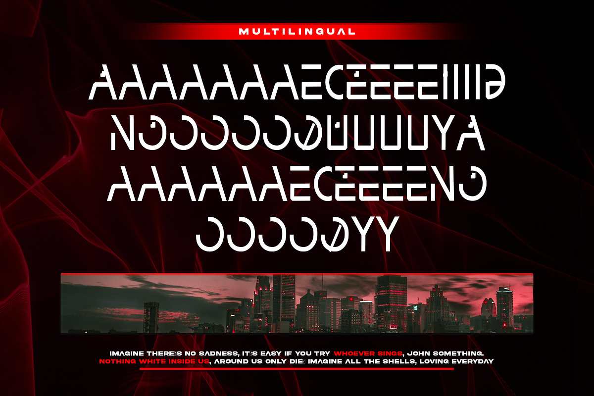 Midelton Futuristic Display Typeface, a Sans Serif Font by Templatiostudio (Photo 8 of 12)