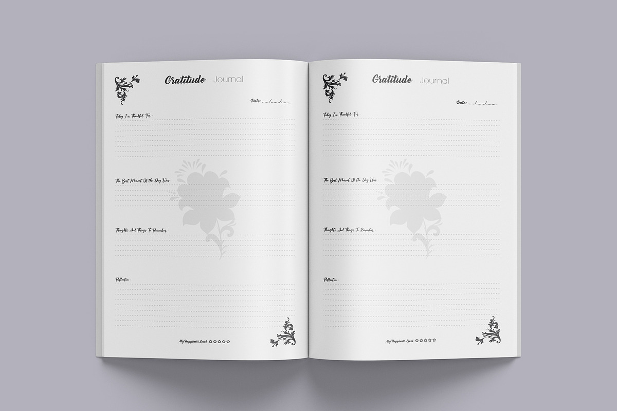 Gratitude Journal KDP Interior, a Graphic by Hitubrand (Photo 3 of 4)