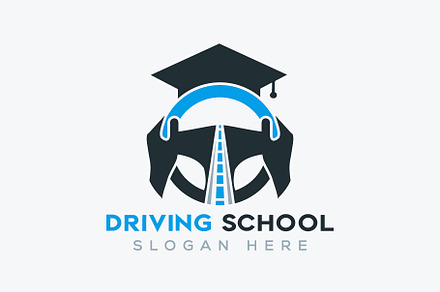Driving School Logo vector Template