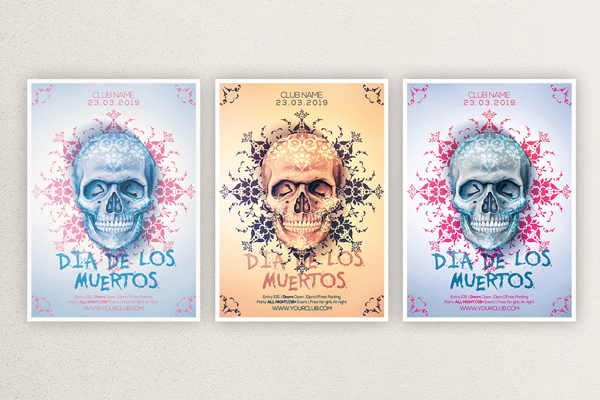 Dia De Los Muertos 4, a Flyer Template by What a Story (Photo 2 of 5)