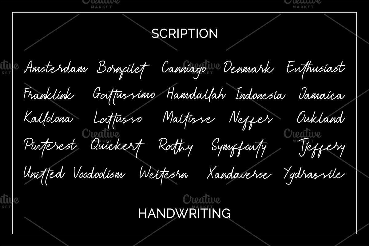 Scription Font, a Script Font by MenkType Studio