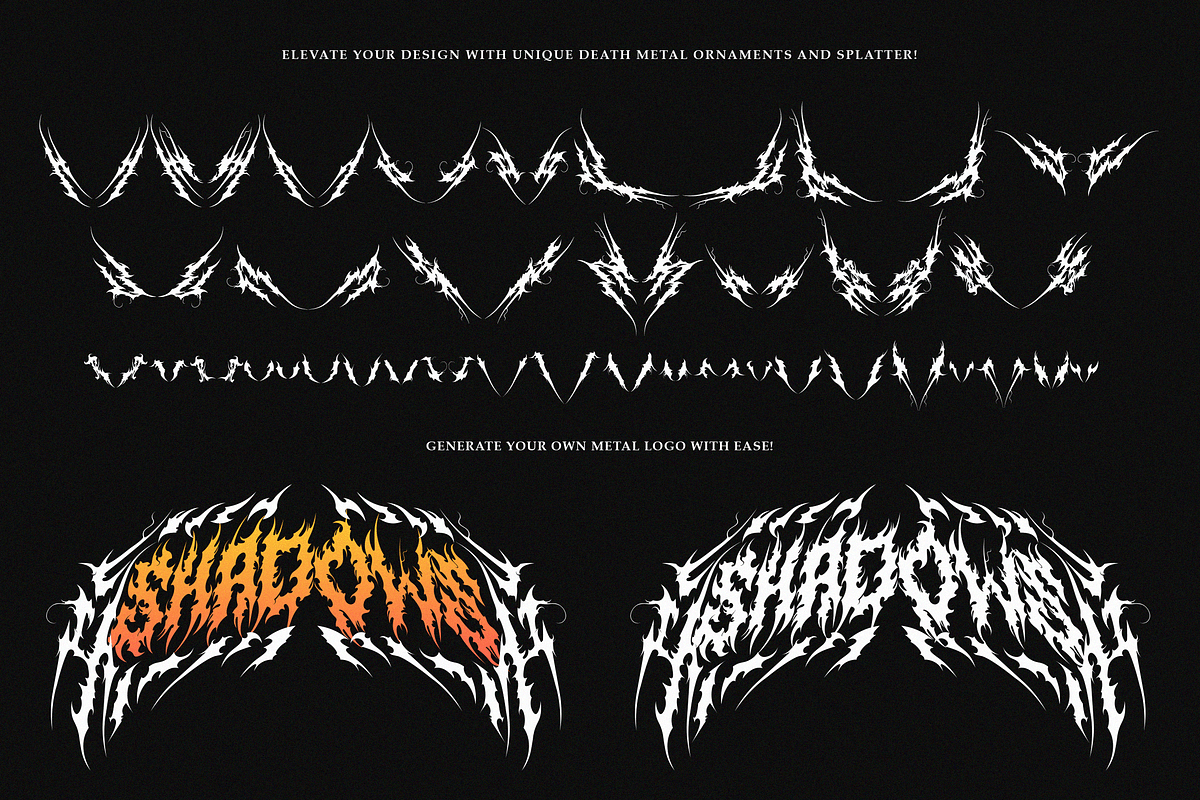 Sunfyre | Brutal Black Metal Font, a Blackletter Font by Ardana Creative (Photo 8 of 11)