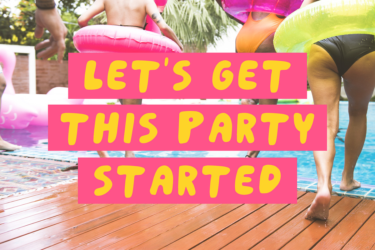 Splish Splash! | Playful Sans Serif, a Sans Serif Font by Midnight Grim (Photo 2 of 5)
