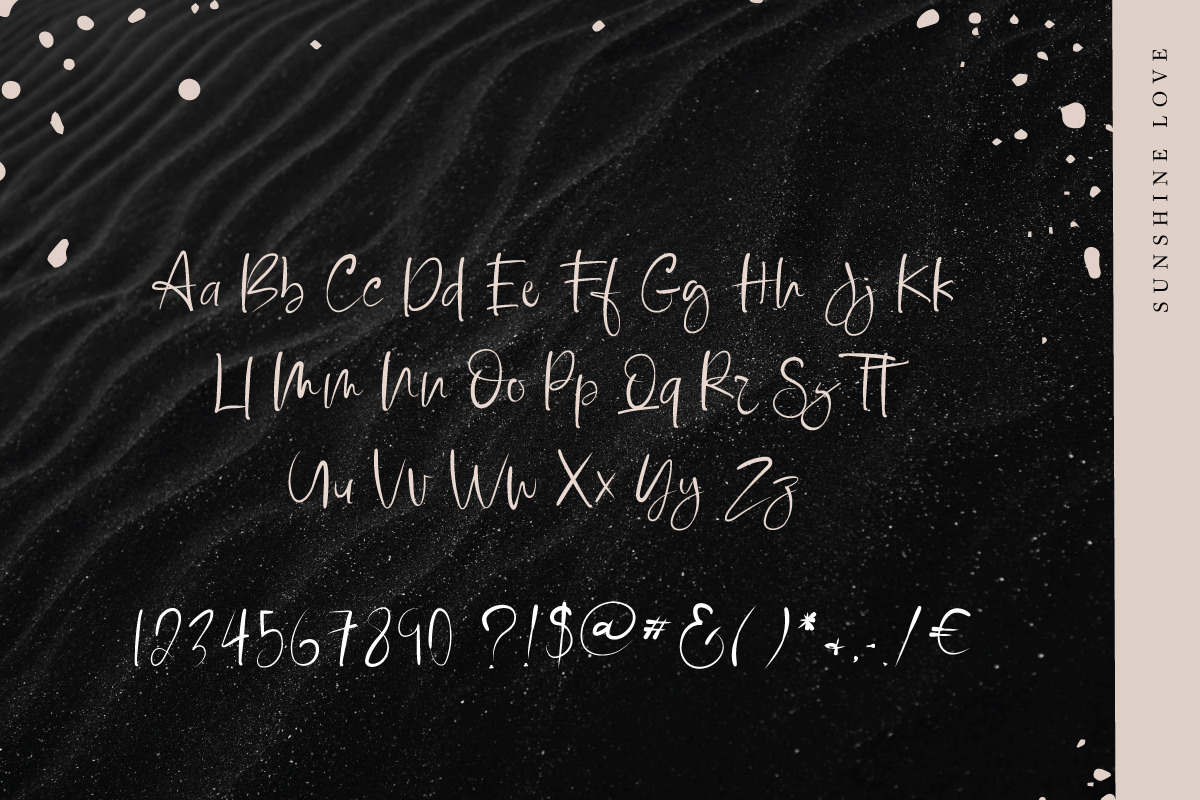Sunshine Love, a Script Font by SilverMintDesign (Photo 9 of 15)