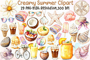 Creamy Summer Clipart, an Illustration by Sublimation Artist (Thumbnail 1 of 6)