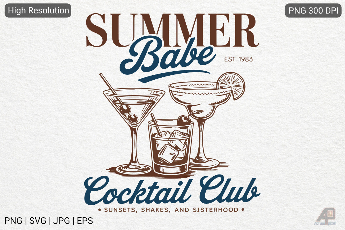 Summer Beach Cocktail PNG SVG Bundle, a Photo by Actual Pixel (Photo 4 of 13)