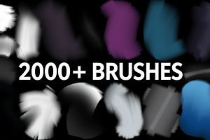 Over 2000 Procreate Brushes