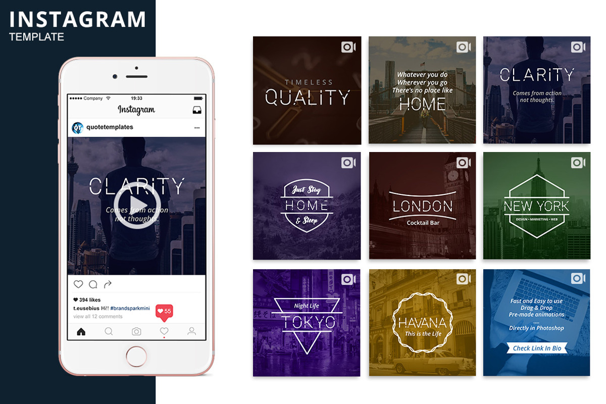 Minima Animated Template, a Social Media Template by Brandspark Mini (Photo 1 of 2)
