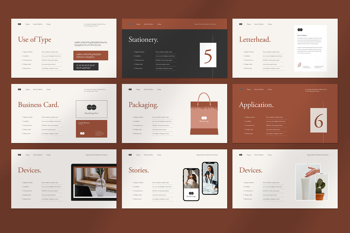 Brand Guidelines Template, a Presentation Template by UpSolution (Photo 7 of 8)