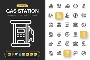 Gas Station Icons