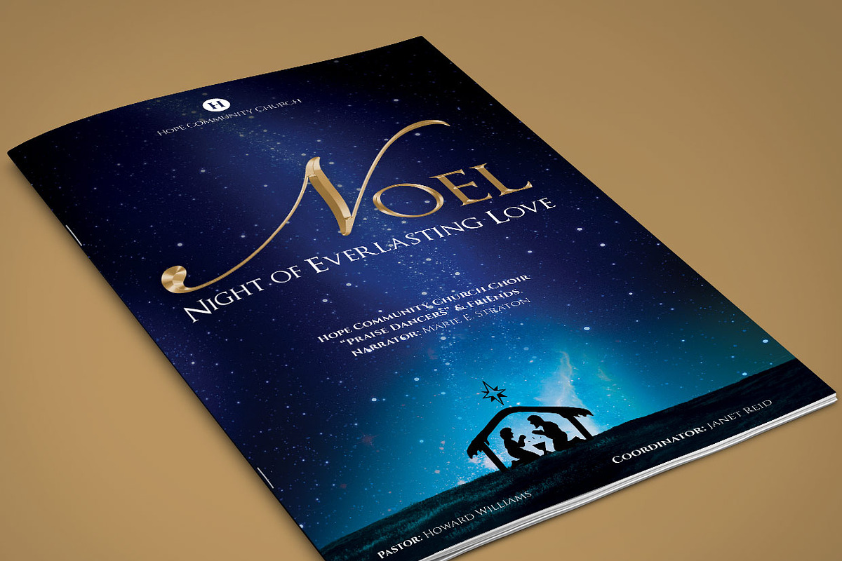 Noel Christmas Brochure Template, a Templates & Theme by Godserv Designs (Photo 1 of 5)