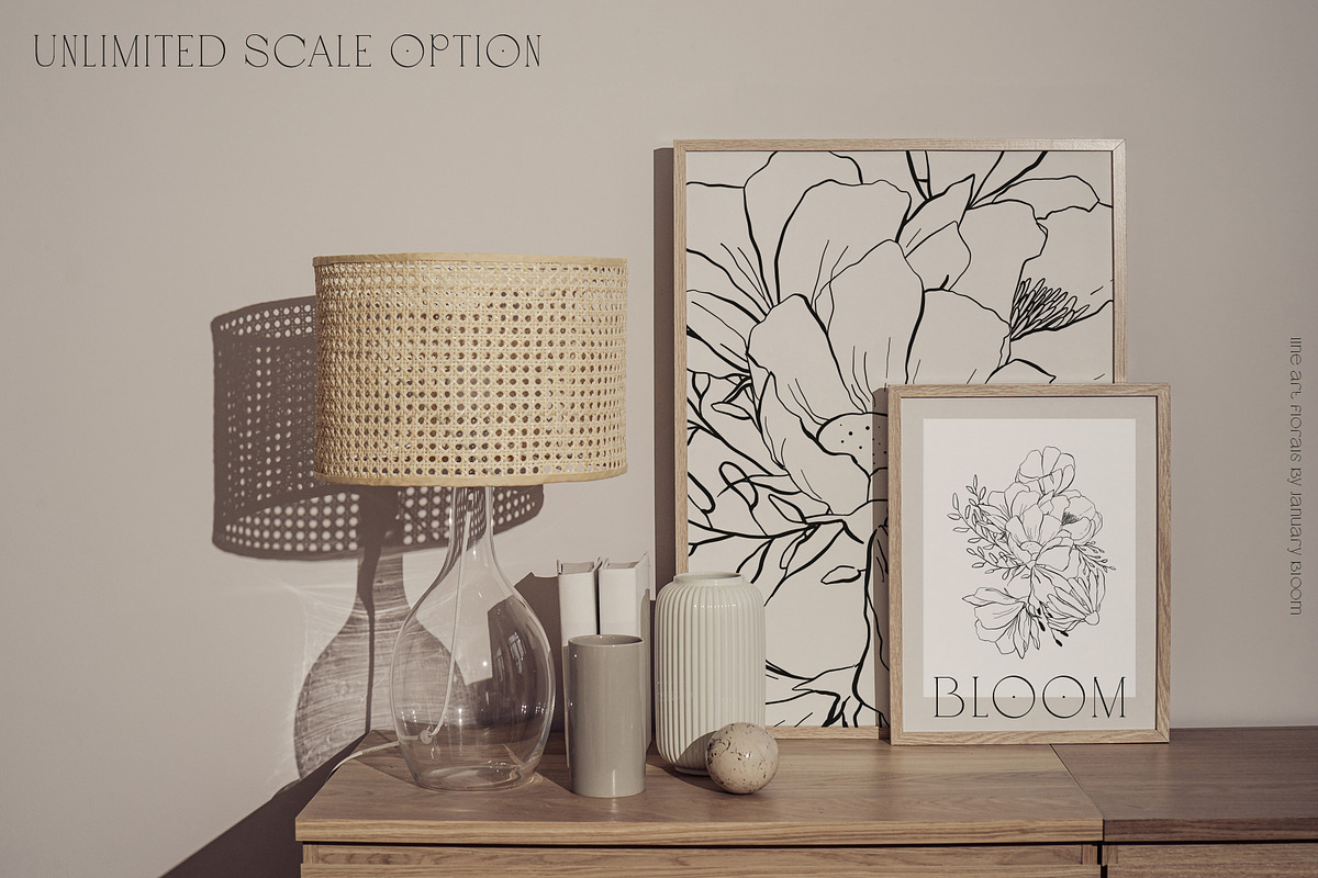 Floral Line Art & Botanical Clipart, an Illustration by January Bloom (Photo 4 of 13)